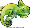 16291-Happy-Green-Chameleon-Lizard-With-A-Curled-Tail-Clipart-Illustration-Image.jpg